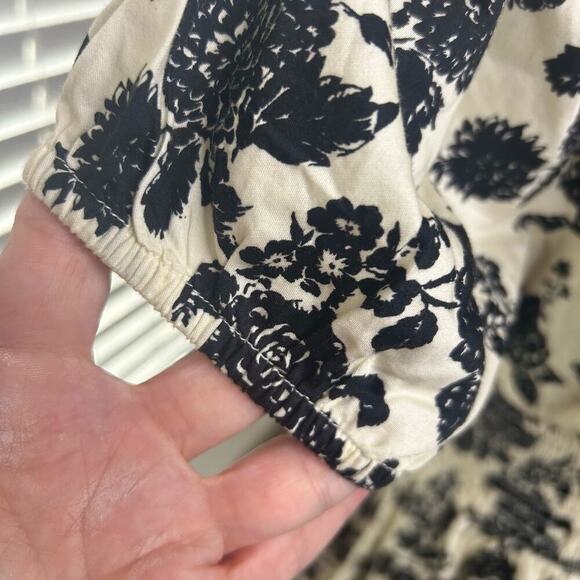 The Drop Women's Daksha Cotton Smocked Zipper Detail Dress Size Medium - Picture 3 of 6